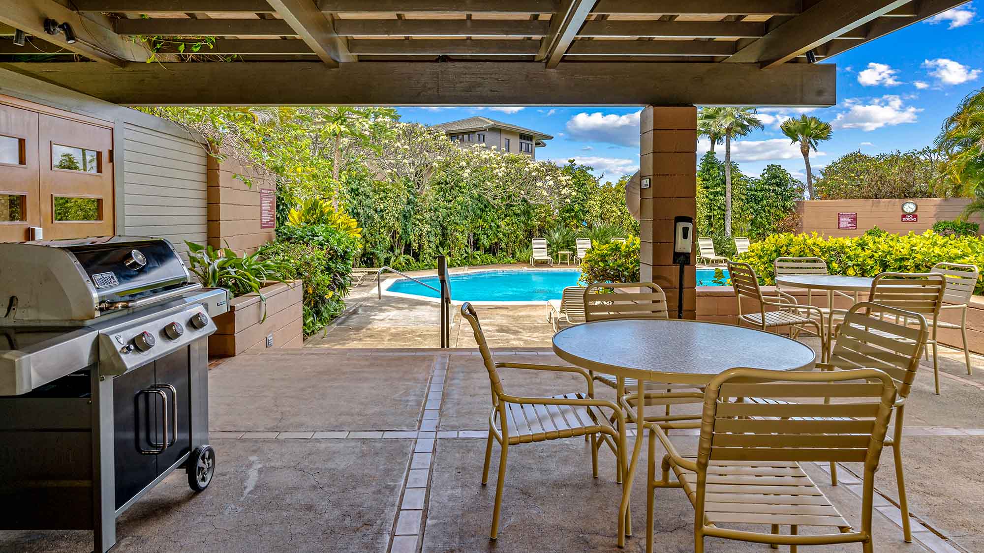 Kapalua Ridge Villas - Resort Pool BBQ & Dining Areas - Parrish Maui