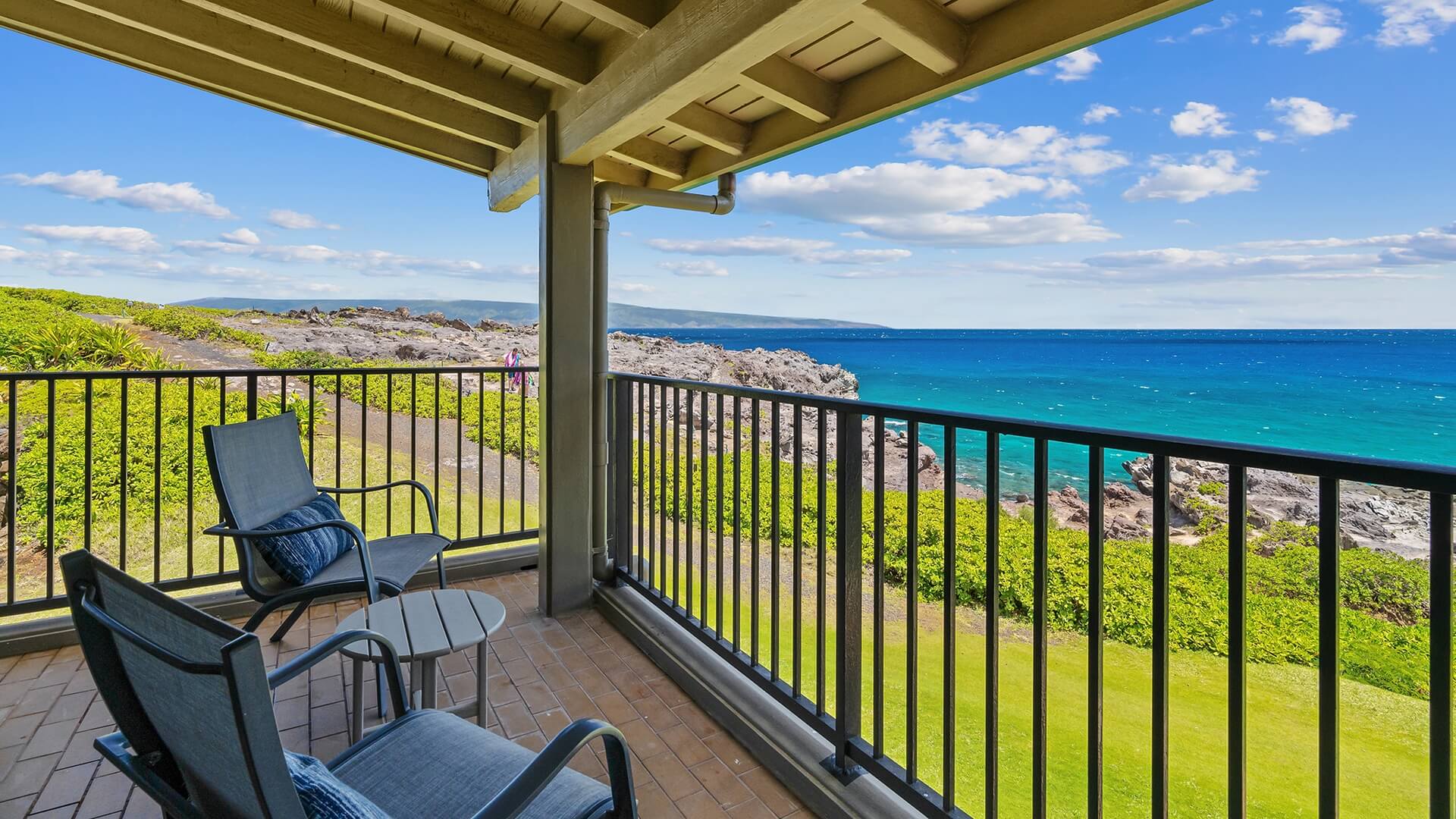 The ocean view from the lanai at Kapalua Bay Villa 30B2