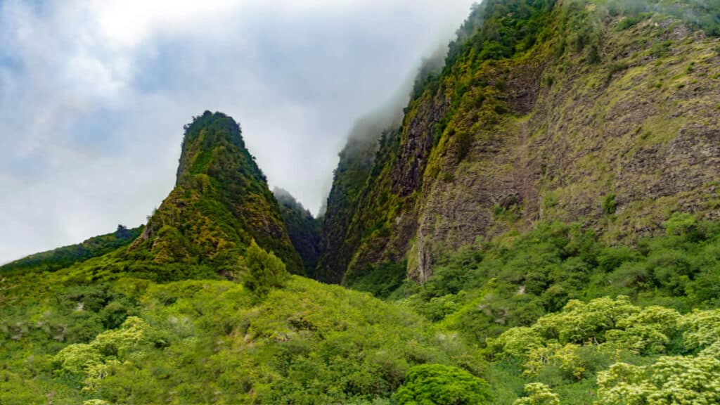 The Iao Needle at one of Maui's state parks, Iao Valley State Monument