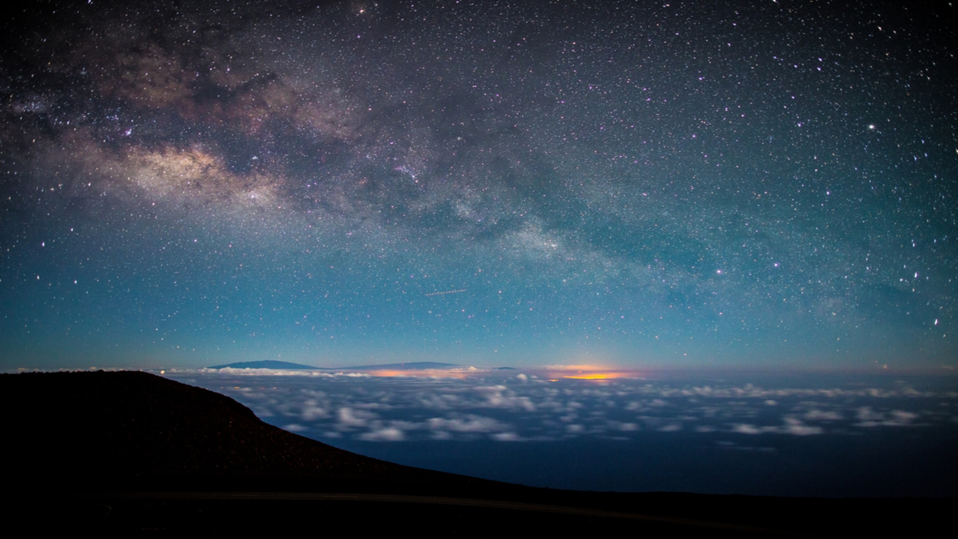 The Milky Way spotted while stargazing on Mount Haleakala on Maui