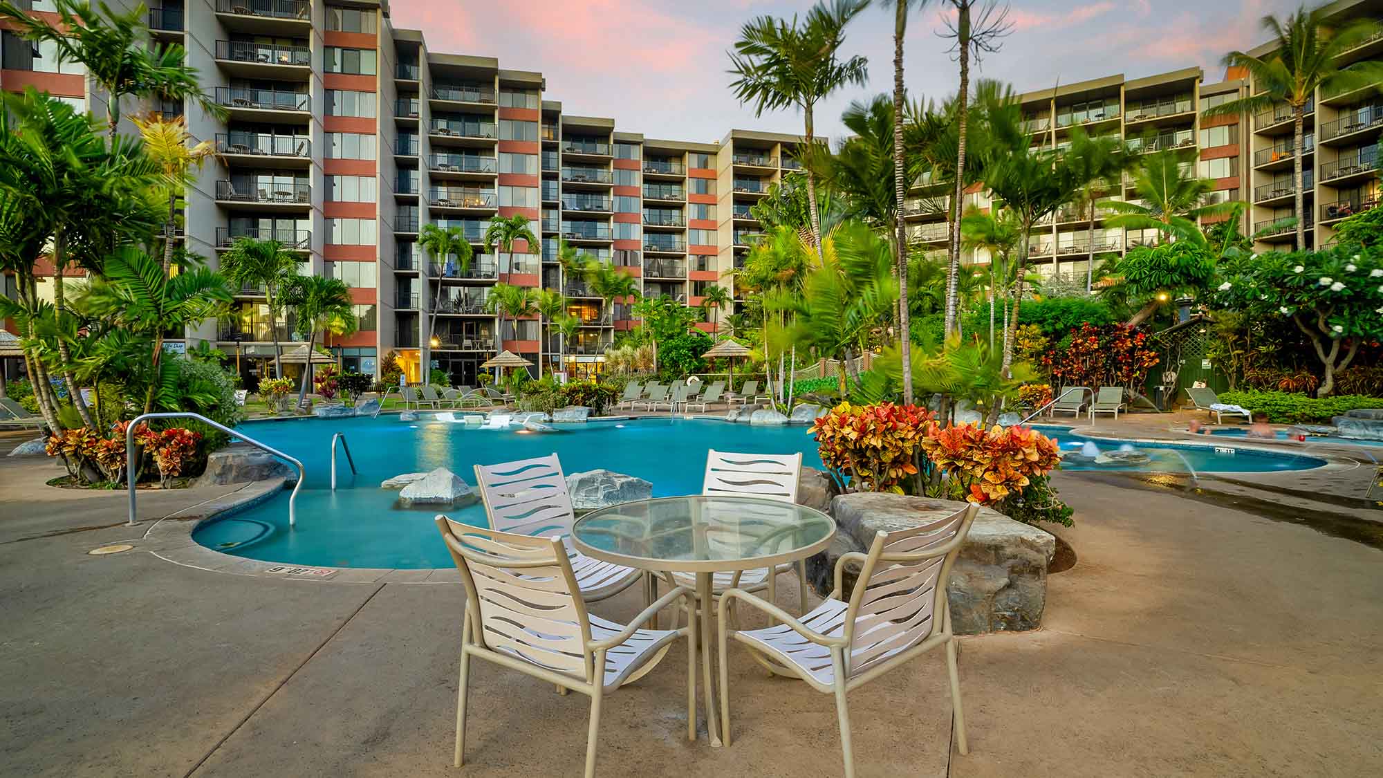 Kaanapali Shores - Garden Pool Seating Deck - Parrish Maui