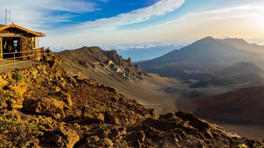 The visitor center at the summit of Haleakala, one of the best things to do in Upcountry Maui